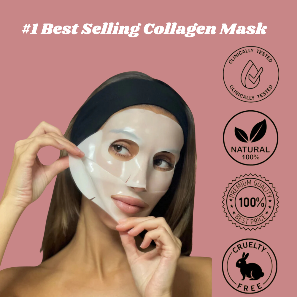 BnyLuxe™ Beauty Bio-Glow Hydro-Gel Collagen Face Mask