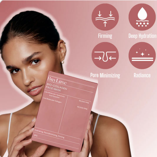 BnyLuxe™ Beauty Bio-Glow Hydro-Gel Collagen Face Mask